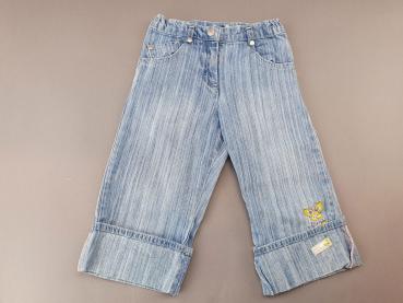 ¾ Jeans Gr. 110 Topolino hellblau mit Schmetterlingen