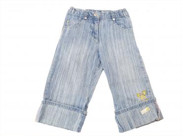 ¾ Jeans Gr. 110 Topolino hellblau mit Schmetterlingen