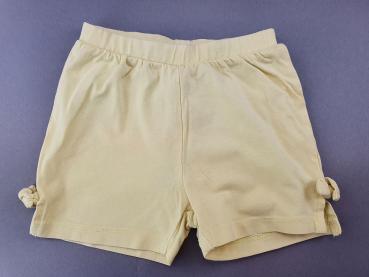 kurze Sommerhose Gr. 80 C&A hellgelb mit Schleifchen