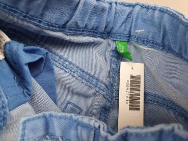 kurze Jeanshose Gr. 116/122 Benetton hellblau