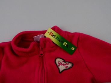 Fleecejacke Gr. 68 Aldi pink mit Herz