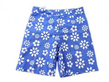 Shorts Gr. 140/146 Aldi hellblau mit Punktblumen Badeshorts