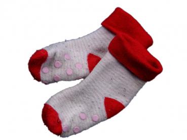 Stoppersocken 12cm Gr. 19-21 rot/rosa