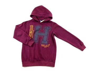 Hoodie Gr. 140 bordeaux Kaputzenpullover Kultmotiv