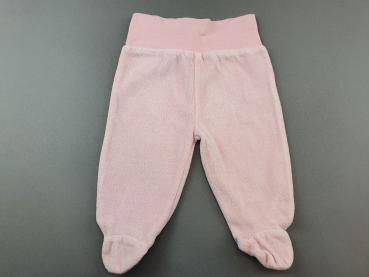 Samthose Gr. 62/68 rosa mit Füßchen