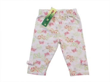 Leggins Gr. 56/62 rosa Blumen Schleifchen