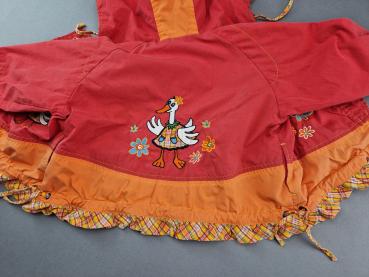 schicke Jacke Gr. 86 Topolino rot/orange mit Hühnchen und Rüschen