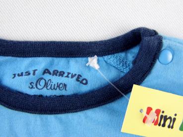 T-Shirt Gr. 68/74 s.Oliver hellblau mit Schiffchen