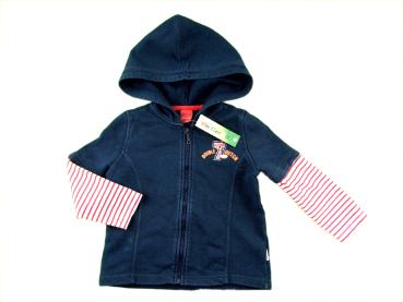 Sweatjacke Gr. 86 Sanetta blau/rot