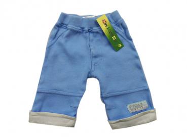 Stoffhose Gr. 50 blau/weiß umgekrempelt