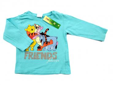 Langarmshirt Gr. 74 Disney hellblau mit Winnie Pooh