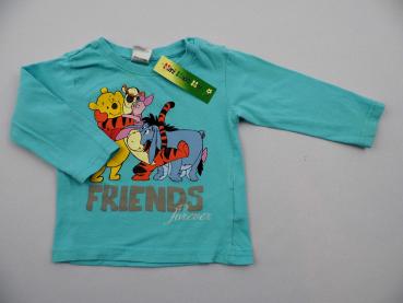 Langarmshirt Gr. 74 Disney hellblau mit Winnie Pooh