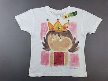 T-Shirt Gr. 104 weiß Königin handgemalt