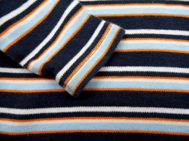 Ringelshirt Gr. 74/80 Aldi  blau/orange Rollkragen