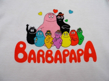 Halbarmbody Gr. 86 RTL weiß/orange/gelb Barbapapa