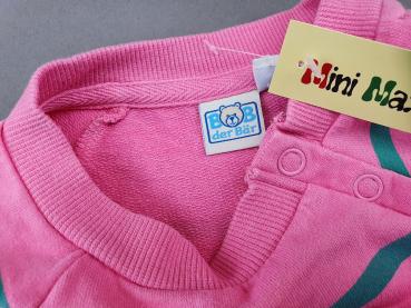 Sweatshirt Gr. 98/104 Bob der Bär rosa/grün kurzarm