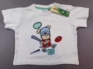 T-Shirt Gr. 68 Berti weiß mit Sportler