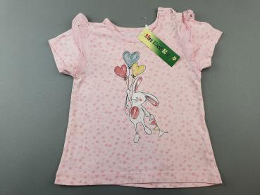 T-Shirt Gr. 74 Topomini rosa Herzchen Glitzerhase