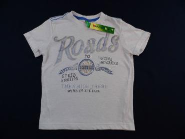 T-Shirt Gr. 104 und Gr. 134 Benetton weiß Roads