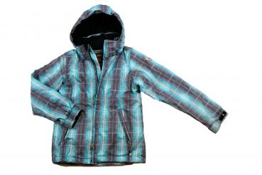 Skijacke  Gr. 140 Killtec blau kariert wasserdicht Outdoorjacke