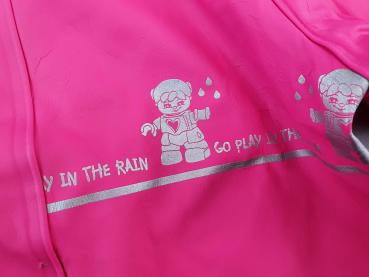 Regenjacke Gr. 86/92 Lego pink mit Reflektoren