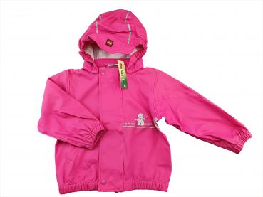 Regenjacke Gr. 86/92 Lego pink mit Reflektoren