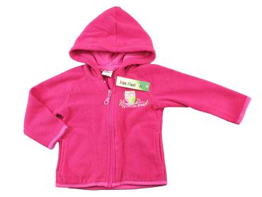 Fleecejacke Gr. 74/80 Aldi pink mit Eule