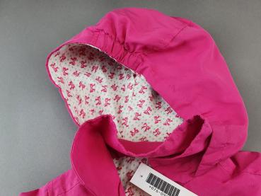 leichte Jacke Gr. 68/74 pink Mantel Blumendruck