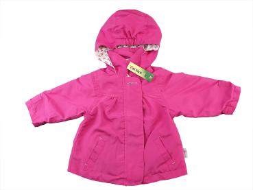 leichte Jacke Gr. 68/74 pink Mantel Blumendruck