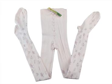 Strumpfhose Gr. 128/134 Falke rosa mit Blumen