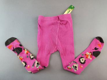 Strumpfhose Gr. 80/86 pink mit Tieren