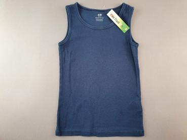 Unterhemd Gr. 116/122 H&M Bio dunkelblau