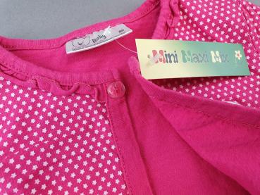 leichte Jacke Gr. 68/74 pink mit weißen Sternen Rüschen