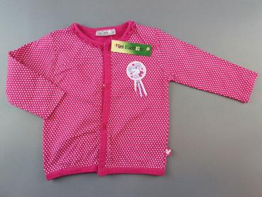 leichte Jacke Gr. 68/74 pink mit weißen Sternen Rüschen