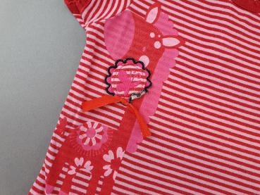 Ringelshirt Gr. 80/86 Cute fit rosa/pink Giraffe Stretch kurzarm