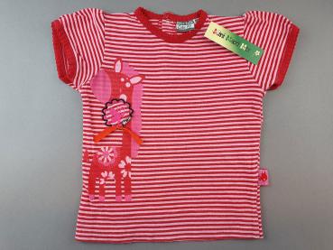 Ringelshirt Gr. 80/86 Cute fit rosa/pink Giraffe Stretch kurzarm