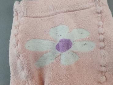 Thermostrumpfhose Gr. 68 rosa mit Blumen