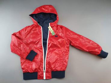 Wendejacke Gr. 110/116 Benetton dunkelblau rot Regenjacke