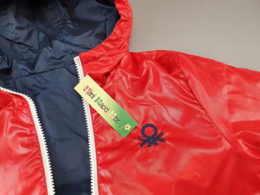 Wendejacke Gr. 110/116 Benetton dunkelblau rot Regenjacke