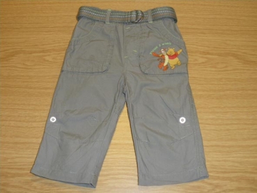 Sommerhose Gr. 68 C&A oliv Disney Winnie Pooh (auch als kurze Hose verwendbar)