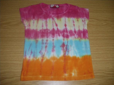 T-Shirt Gr. 92 bunt pink blau orange