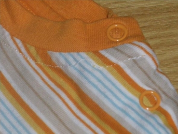 Ringelshirt Gr. 68/74 N-joy orange mit Auto