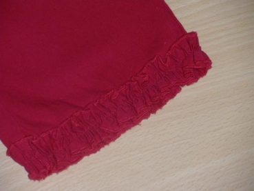 Sommerjeans Gr. 80 rot mit Rüschen