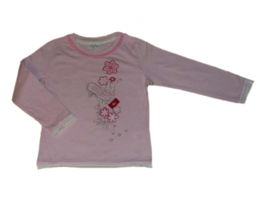 Langarmshirt Gr. 92 TCM rosa mit Blumen