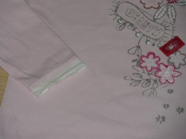 Langarmshirt Gr. 92 TCM rosa mit Blumen