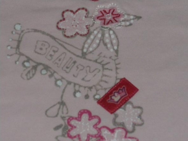 Langarmshirt Gr. 92 TCM rosa mit Blumen