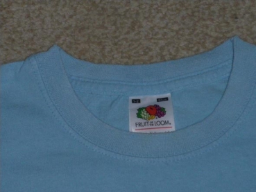 T-Shirt Gr. 74/80 Fruit of the Loom hellblau