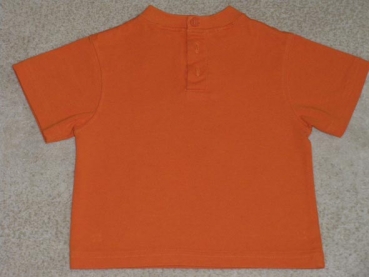 T-shirt Gr. 74/80 orange mit Fischer