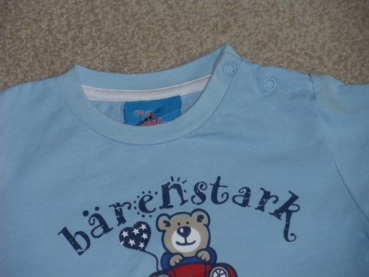 T-Shirt Gr. 74 Topolino hellblau mit Bär