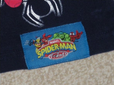 Langarmshirt Gr. 86/92 Marvel - Spiderman rot/blau